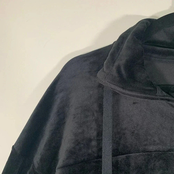 Champion Jacket Women’s Large Black Plush 1/4 Zip Pullover Long Sleeve - Picture 5 of 8